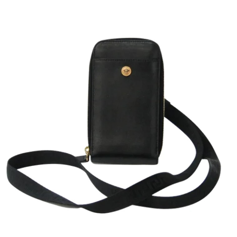 Pre-owned Leather crossbody-bags Versace Pre-owned