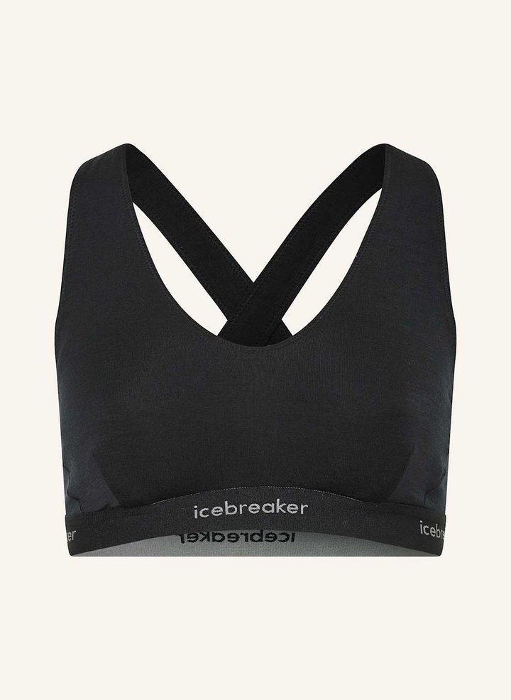 Icebreaker Biustonosz Sportowy 125 Cool Lite Sprite Racerbac Z Wełną