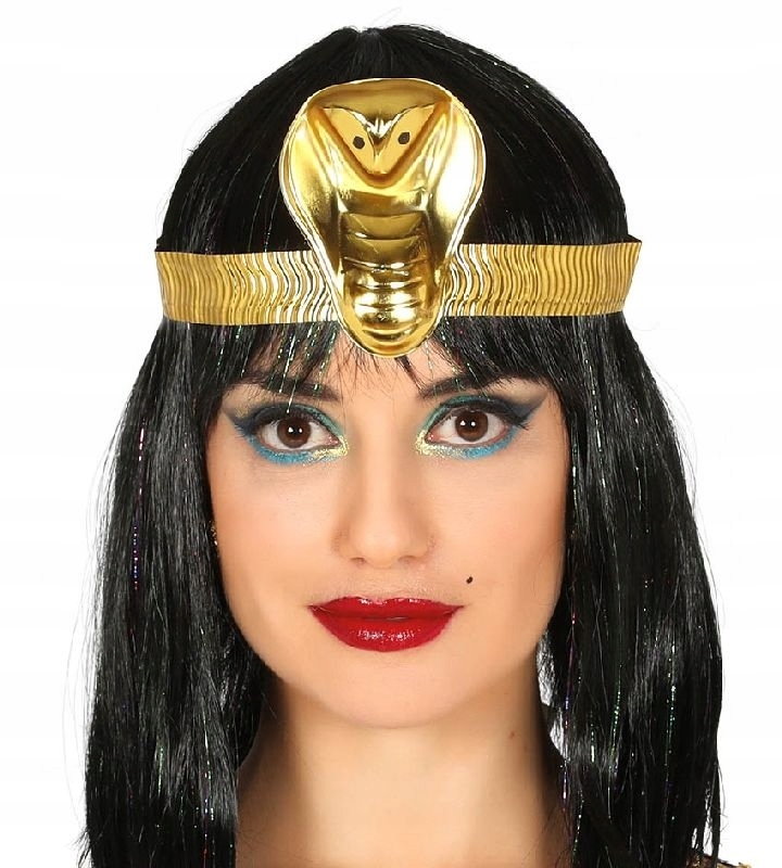 Opaska Kleopatra Złota Egipcjanka Królowa G13759