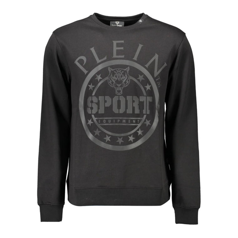 Czarny sweter z nadrukiem Plein Sport