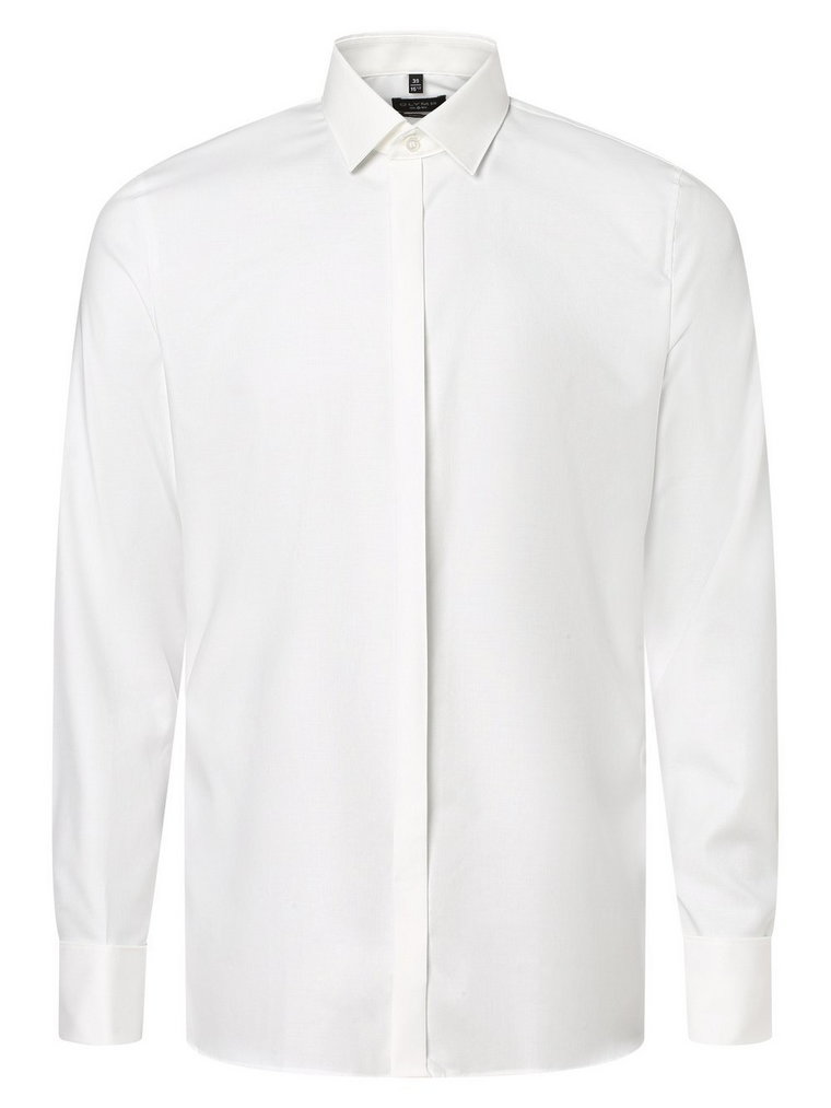OLYMP No. Six - Koszula męska z wywijanymi mankietami, biały