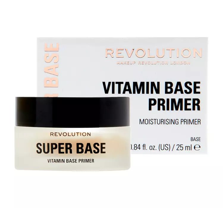 MAKEUP REVOLUTION SUPER BASE VITAMIN BASE PRIMER NAWILŻAJĄCA BAZA POD MAKIJAŻ 25ML