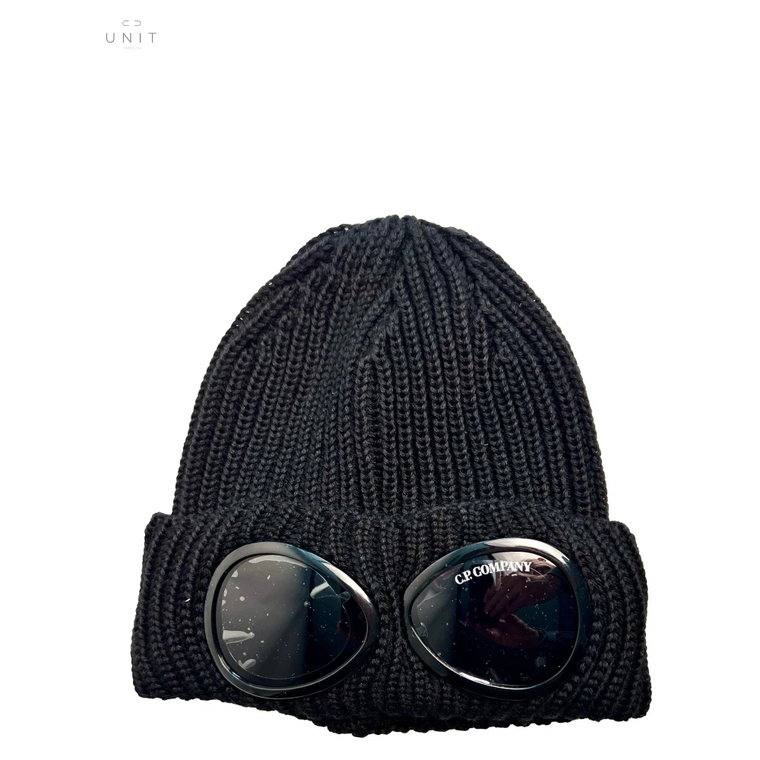 Merino Goggle Beanie, Czarny C.p. Company