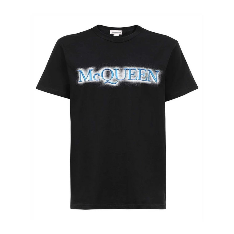 Koszulka z Logo i Lamówkami Alexander McQueen
