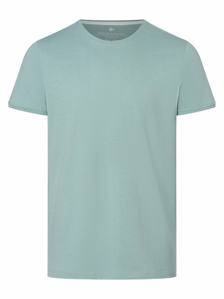 Nils Sundström - T-shirt męski, zielony|niebieski