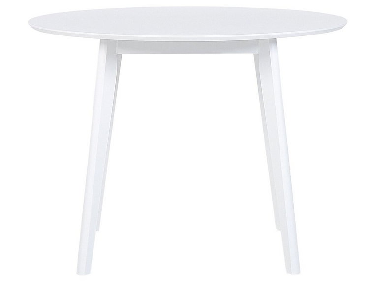 Stół do jadalni okrągły  100 cm biały ROXBY