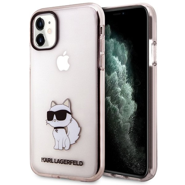 Karl Lagerfeld KLHCN61HNCHTCP iPhone 11 / Xr 6,1" różowy/pink hardcase Ikonik Choupette