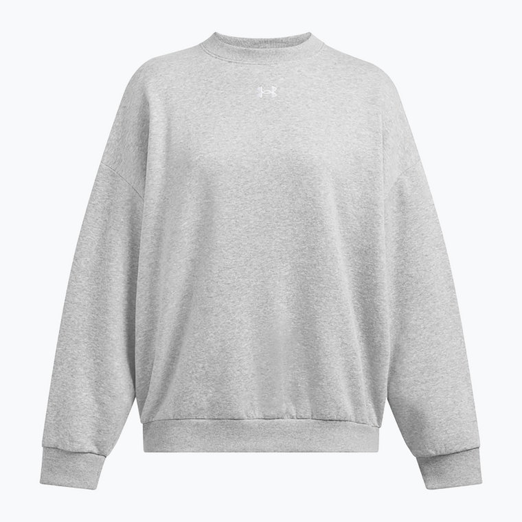 Bluza damska Under Armour Rival Fleece OS Crew mod gray light heather/white