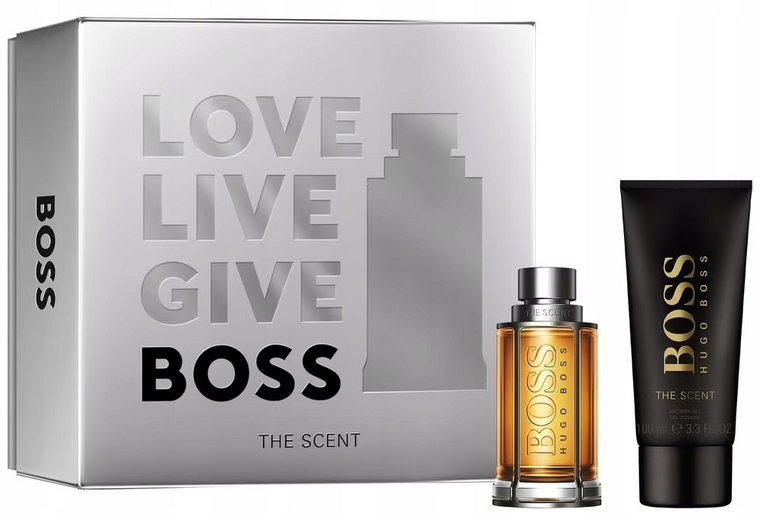 Zestaw męski Hugo Boss The Scent Woda toealetowa 50 ml + Żel pod prysznic 100 ml (3616303428563). Perfumy męskie