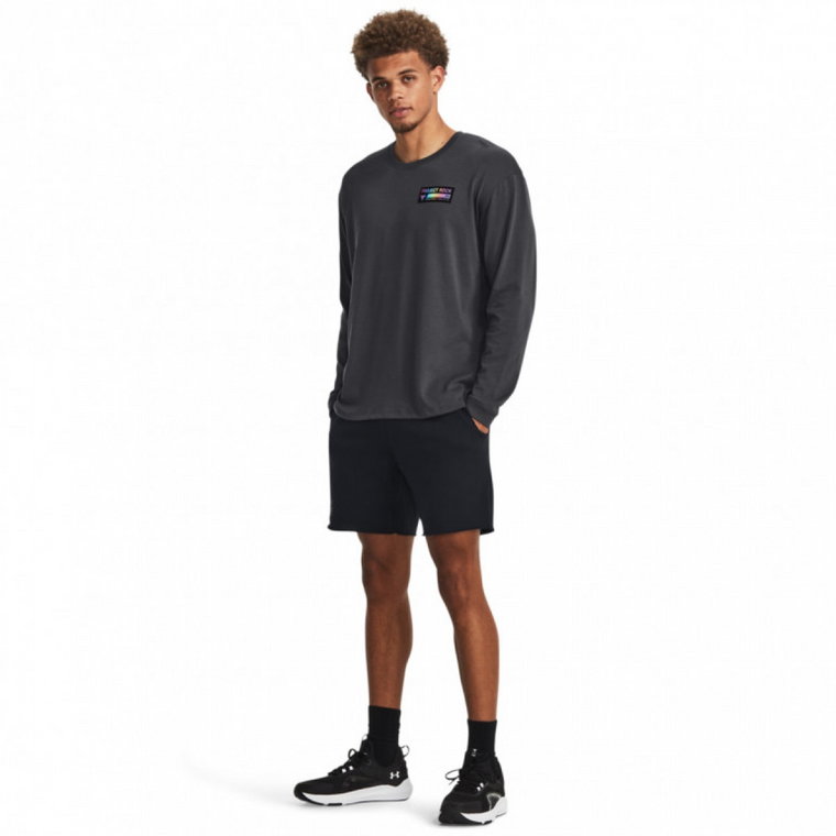 Męskie spodenki treningowe Under Armour Project Rock Hwt Terry Shorts - czarne