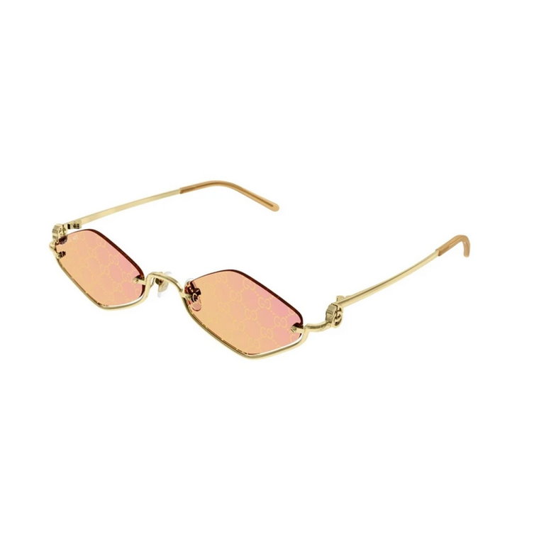 Złote Żółte Okulary Przeciwsłoneczne Gg1604S 004 Gucci