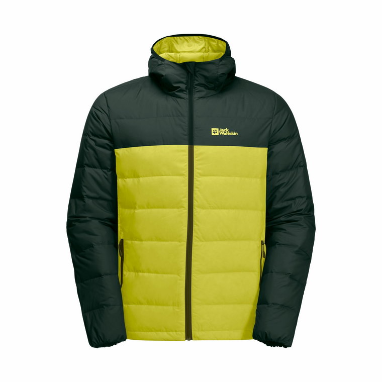 Męska kurtka puchowa Jack Wolfskin ATHER DOWN HOODY M Firefly - S