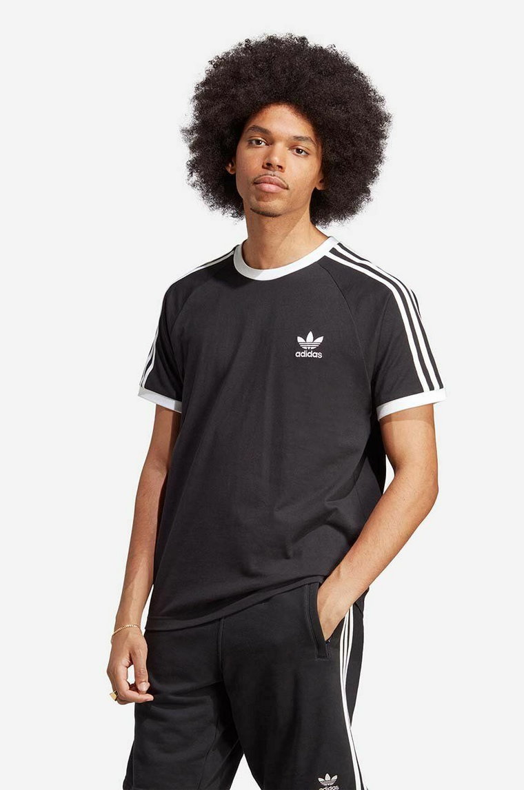 adidas Originals t-shirt bawełniany kolor czarny wzorzysty IA4845