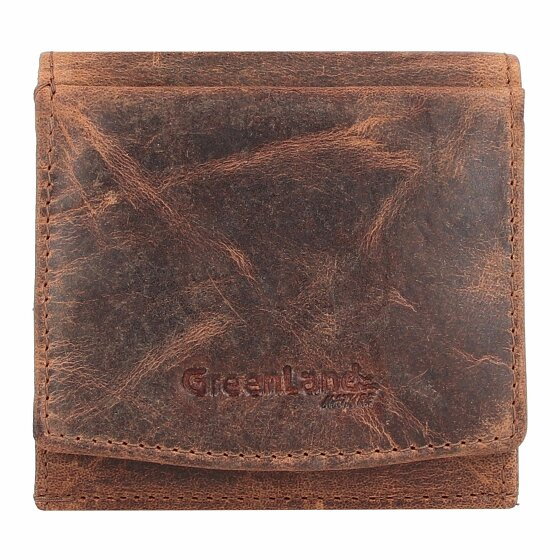 Greenland Nature Montana Wallet RFID Leather 10 cm braun