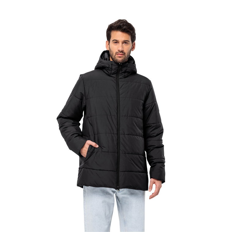 Męska kurtka ocieplana Jack Wolfskin DEUTZER LONG JKT M black - M