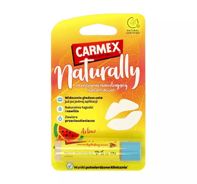 CARMEX NATURALLY INTENSYWNIE NAWILŻAJĄCY BALSAM DO UST ARBUZ 4,25G