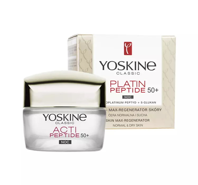 YOSKINE CLASSIC PLATIN PEPTIDE 50+ KREM MAX - REGENERATOR SKÓRY NA NOC 50ML