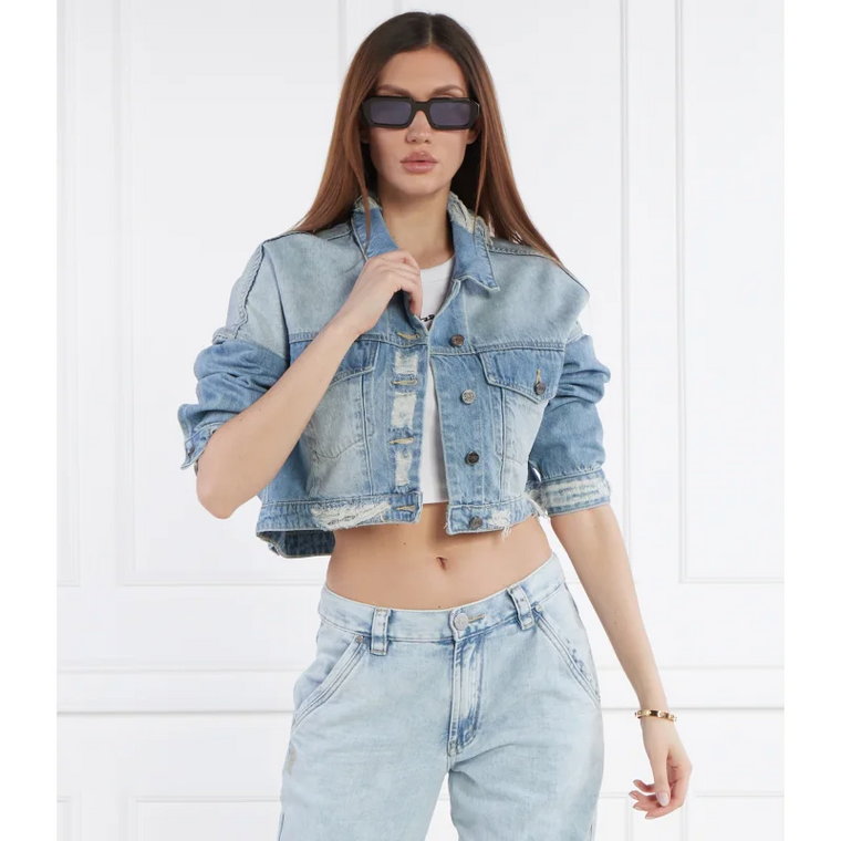 One Teaspoon Jeansowa kurtka EAGLE | Cropped Fit