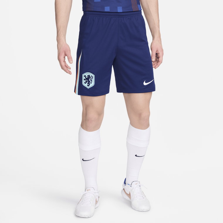 Męskie spodenki piłkarskie Nike Dri-FIT Holandia Stadium 2024 (wersja wyjazdowa)  replika - Niebieski