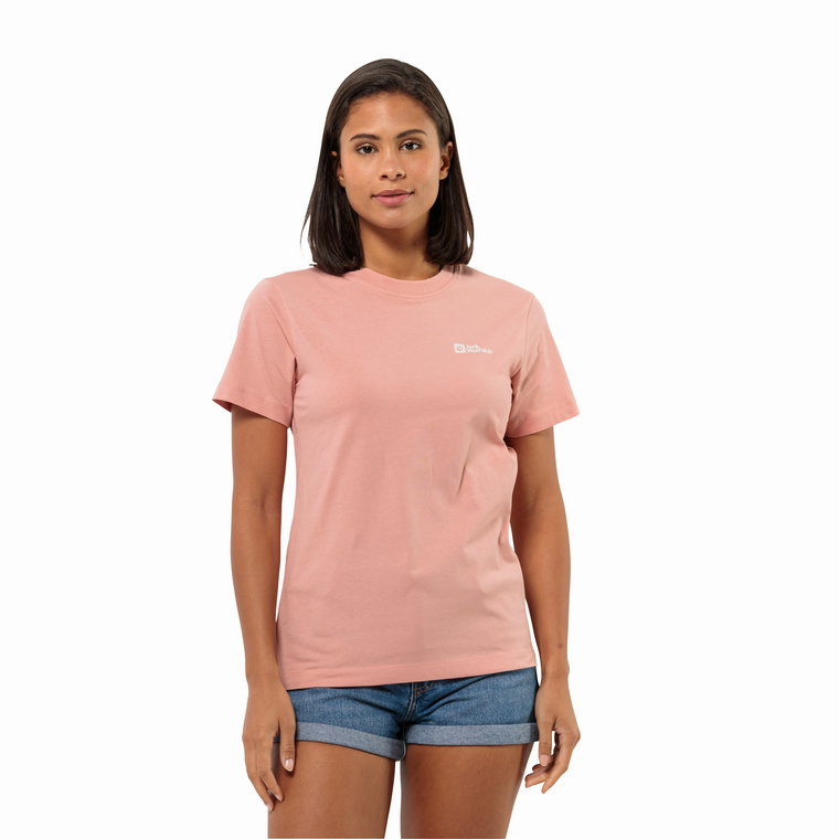 Damska koszulka Jack Wolfskin ESSENTIAL T W rose dawn - XS