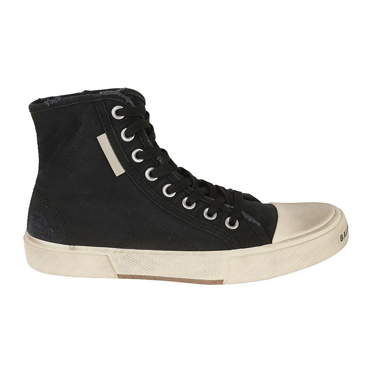 Czarne Paris High Top Sneakers Balenciaga