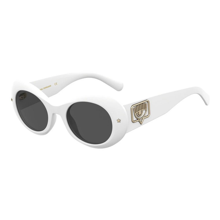 Białe/Szare Okulary przeciwsłoneczne CF 7004/S Chiara Ferragni Collection