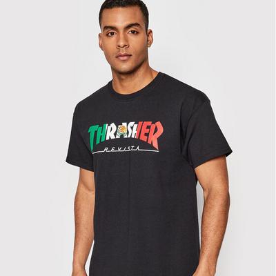 T-Shirt Skatemag Zielony Regular Fit Thrasher