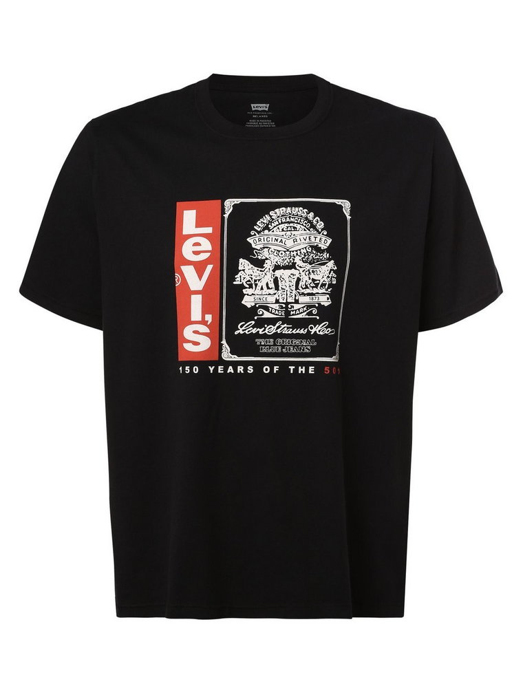 Levi's - T-shirt męski  duże rozmiary, czarny