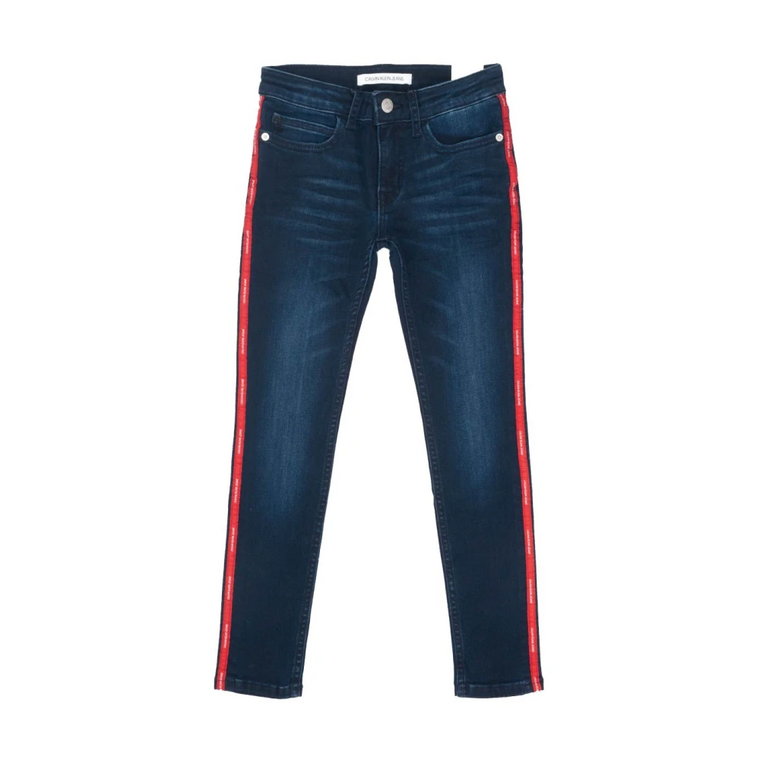 Jeansy z Paskiem Boczny dla Chłopców Calvin Klein Jeans