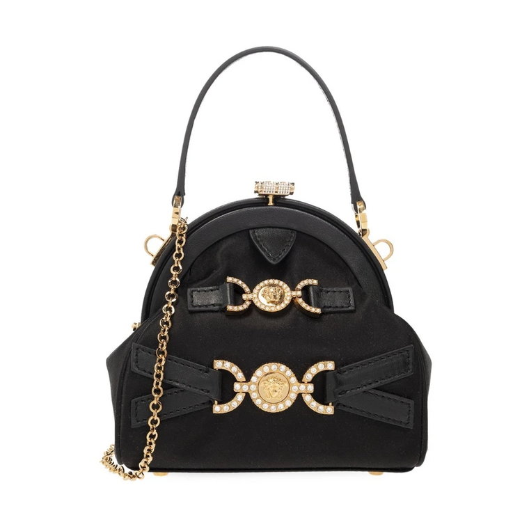 Satynowa Mini Torba z Detalem Meduzy Versace