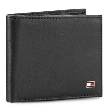 Duży Portfel Męski TOMMY HILFIGER - Eton Mini Cc Wallet AM0AM00655/83365 Black 002