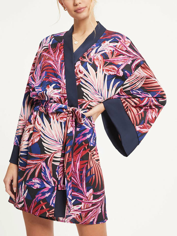 Milan Kiss Kimono w kolorze granatowo-jasnoróżowym