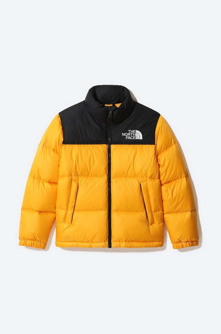 The North Face kurtka puchowa dziecięca Youth 1996 Retro Nuptse kolor żółty