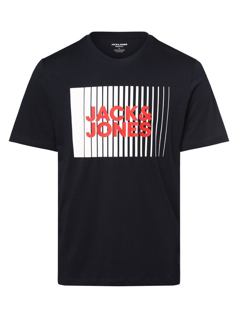 Jack & Jones - T-shirt męski  JJECorp, niebieski
