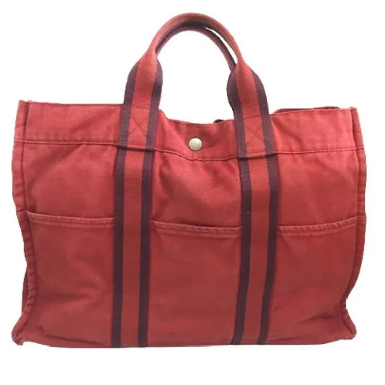 Pre-owned Canvas totes Hermès Vintage