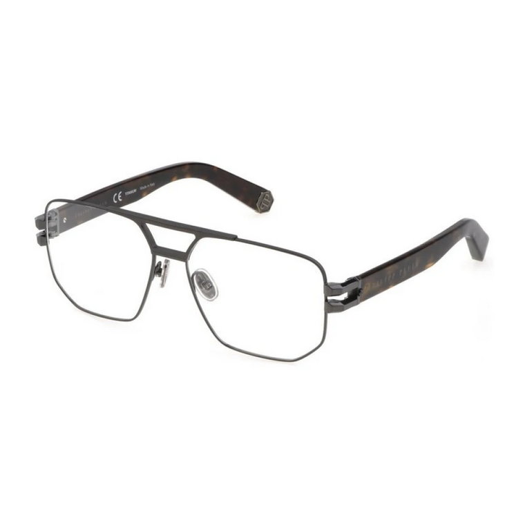 Stylowe Okulary w Kolorze Gunmetal dla Mężczyzn Philipp Plein