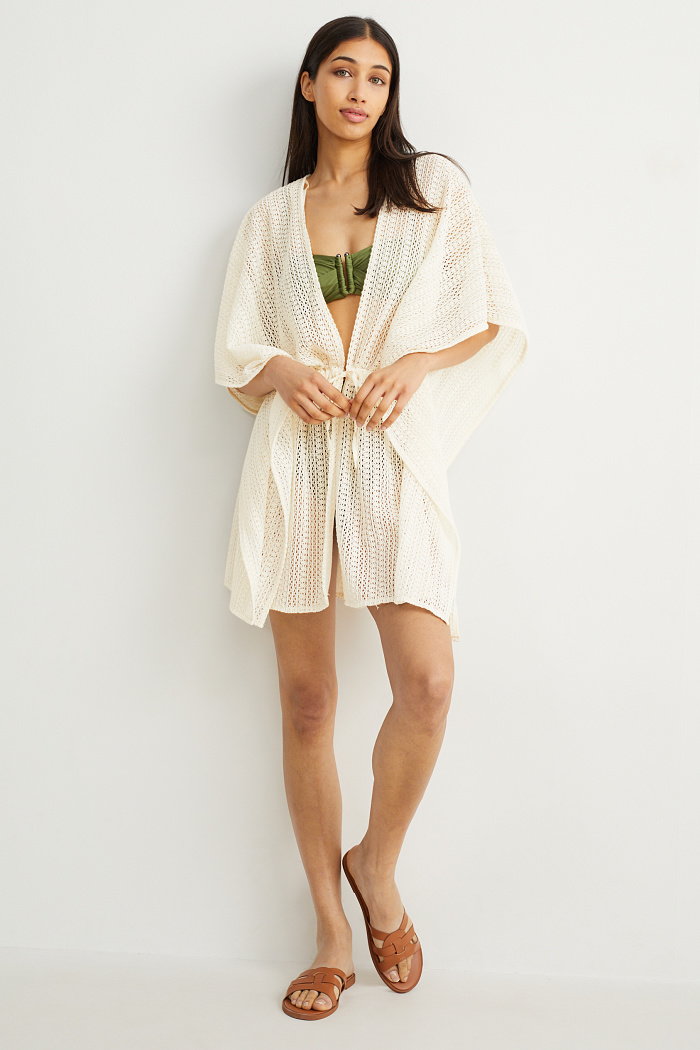 C&A Kimono, Biały, Rozmiar: 1 rozmiar