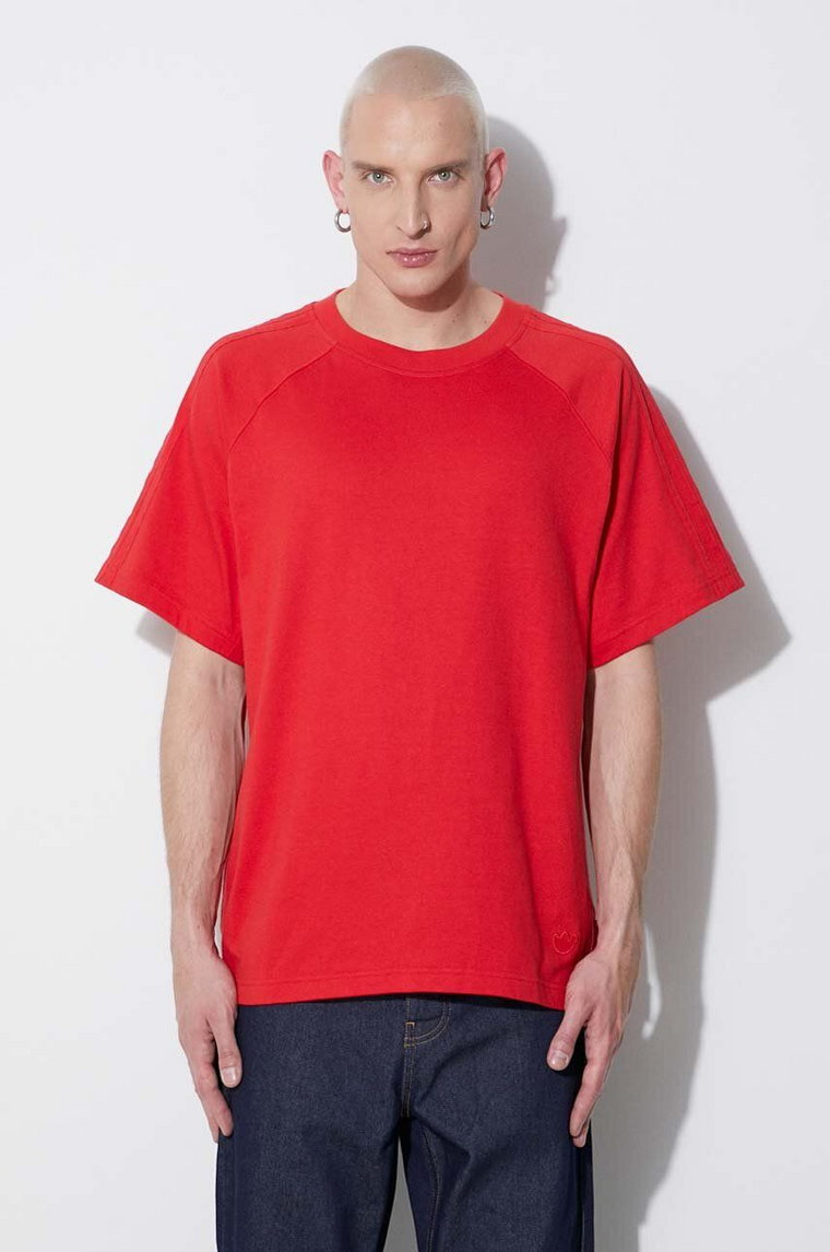adidas Originals t-shirt bawełniany Originals Essentials Tee Blue Version kolor czerwony IA2445