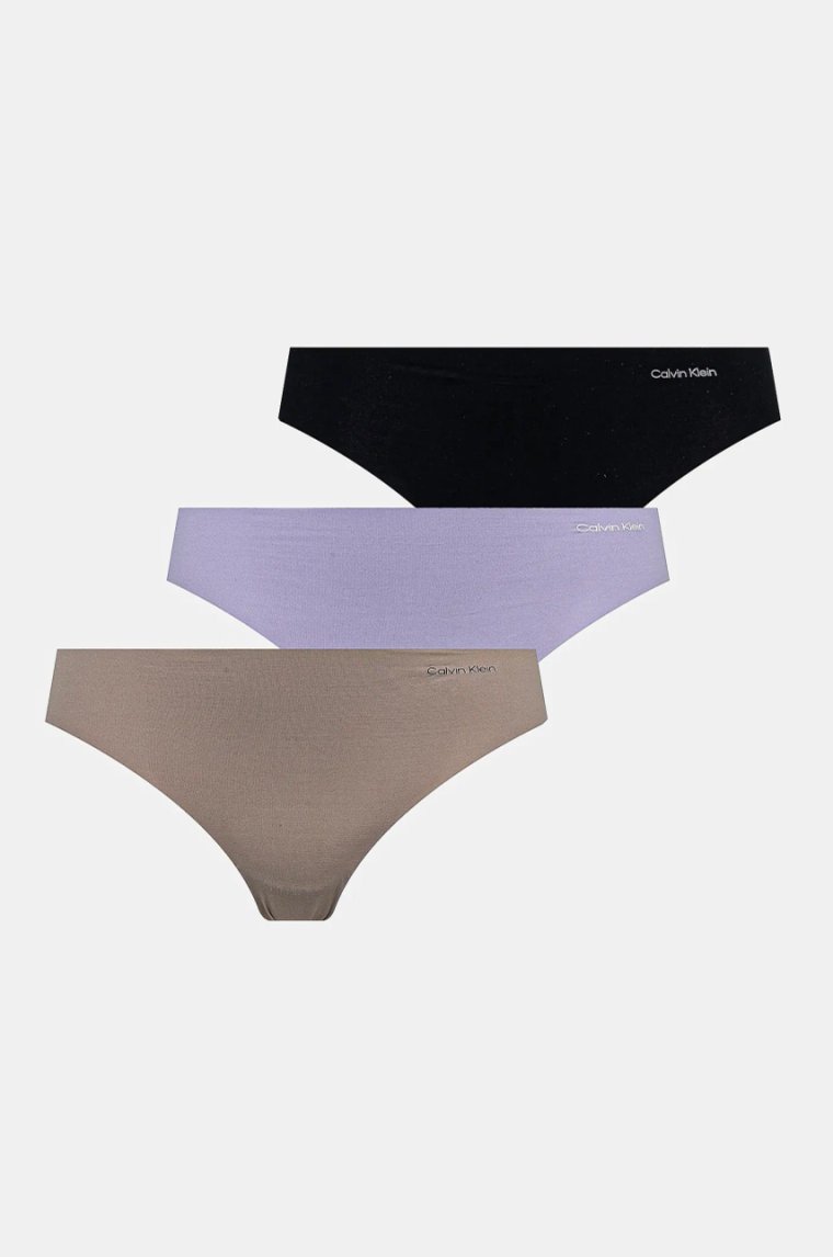 Calvin Klein Underwear stringi 3-pack kolor fioletowy 000QD3558E