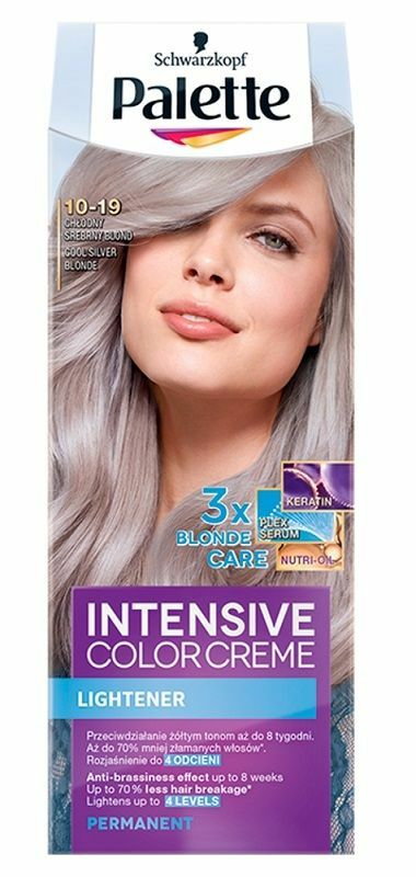 Palette Intensive Color Creme 10-19 Chłodny Srebrny Blond - Farba do włosów