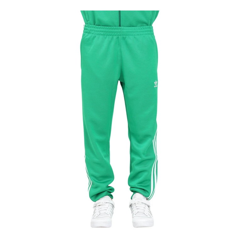 Zielone męskie spodnie sportowe Adicolor Classics+ SST Adidas Originals