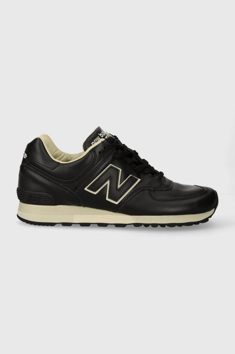 New Balance sneakersy skórzane Made in UK kolor czarny OU576LKK