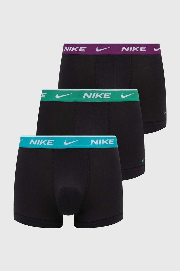 Nike bokserki 3-pack męskie kolor czarny