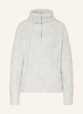 Gina Tricot Sweter Typu Troyer grau