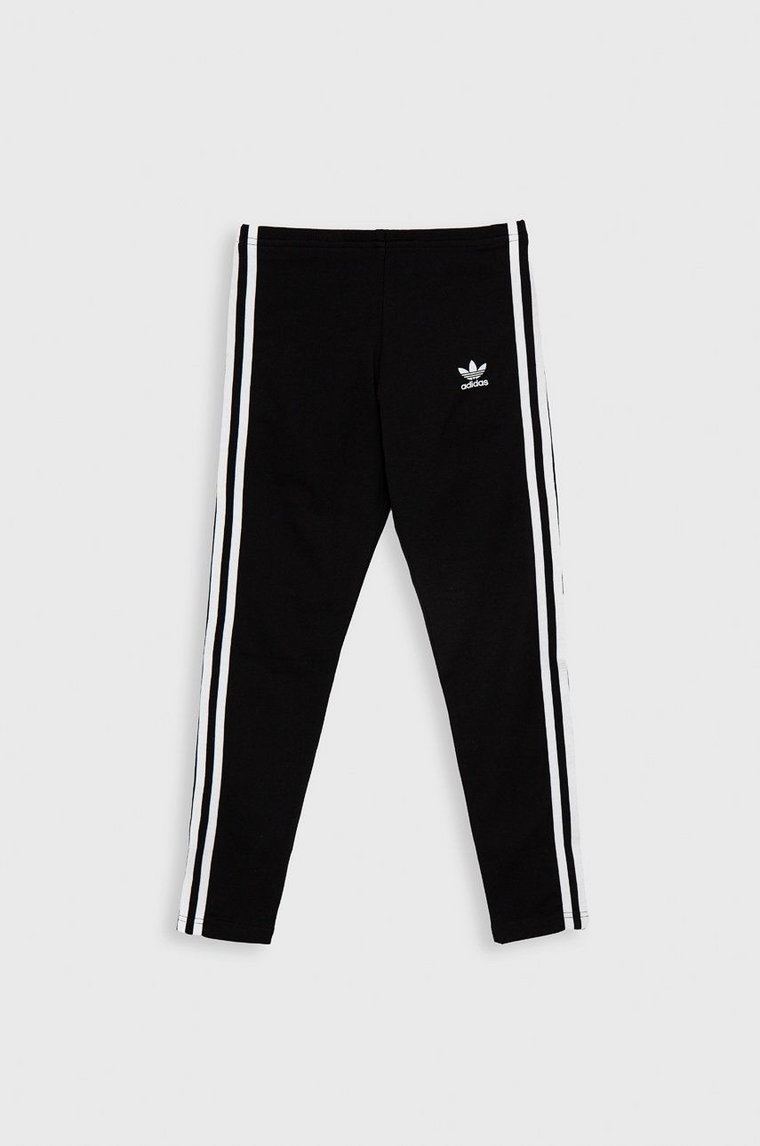 adidas Originals Legginsy dziecięce HD2025 kolor czarny z nadrukiem