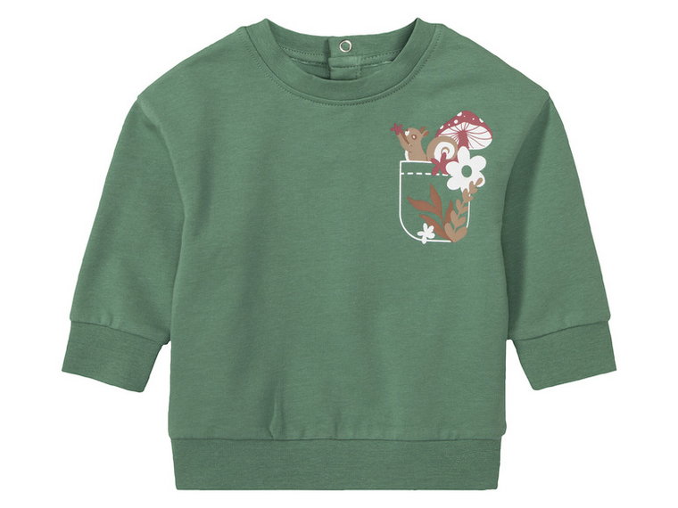 lupilu Dres dziewczęcy z bawełną organiczną (koszulka + spodnie) (50/56, Zielony)