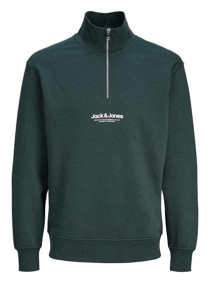 JACK & JONES Junior Bluza "Versterbro" w kolorze zielonym