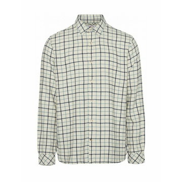 Knowledge Cotton Apparel, Camisa Larch Big Checked Biały, male,