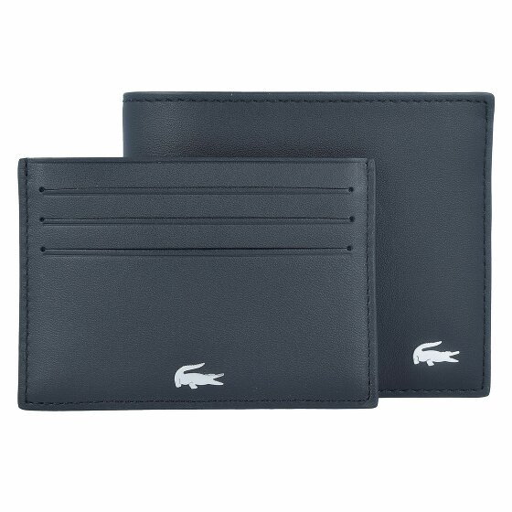 Lacoste Skórzany portfel na monety Billfold 11,5 cm black