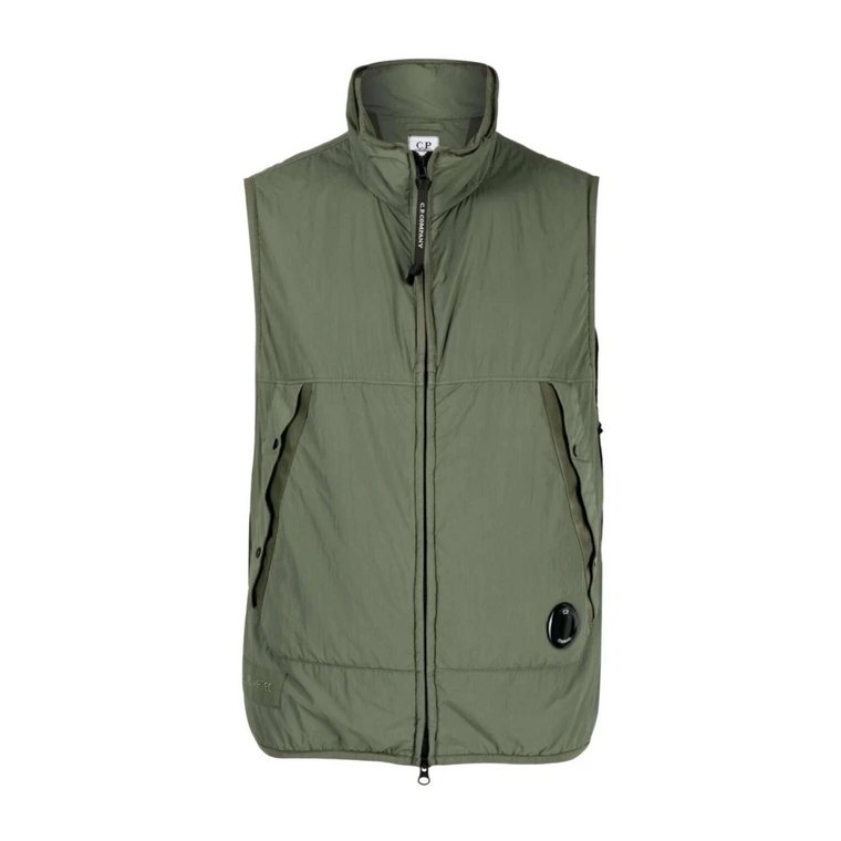 Pikowany Gilet z Detalem Soczewki C.p. Company